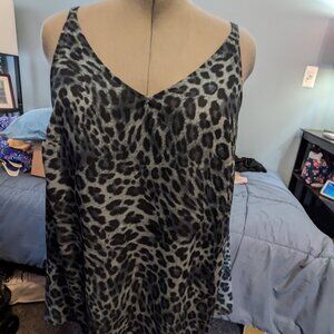Torrid Blue Leopard Print Swing Cami